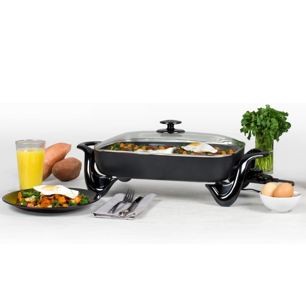 Presto 06852 1500 Watts 16 Inch NonStick Electric Skillet with Glass