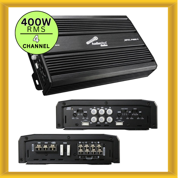 New Audiopipe APXL-1400.4 4 Channel Car Amplifier 400W RMS 1400W Max Power 2 OHM