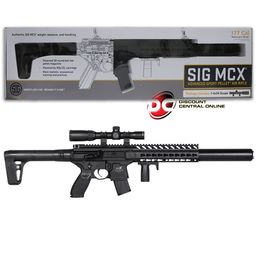 SIG SAUER MCX .177 CAL CO2 POWERED ADVANCED SPORT PELLET AIR RIFLE