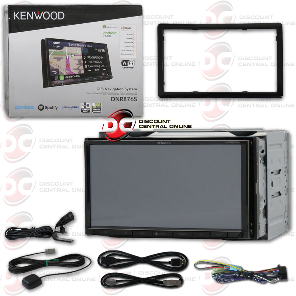 Kenwood dnr876s double din radio install sales kit with apple carplay