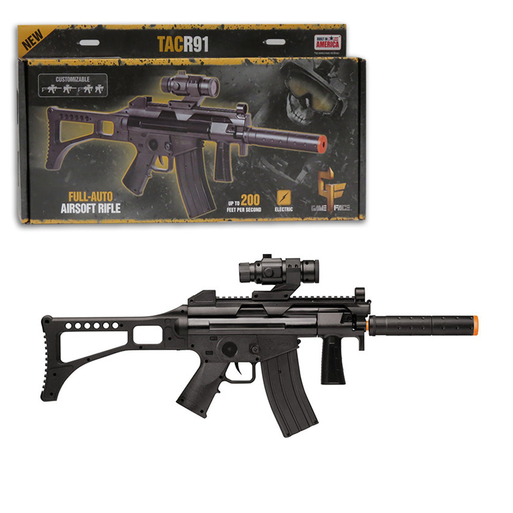 Game Face TACR91 Customizable Tactical Full-Auto AEG Electric Airsoft –  DiscountCentralOnline