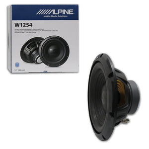 Alpine W12S4 12" Single 4-ohm Car Audio Bass Subwoofer 750W Max