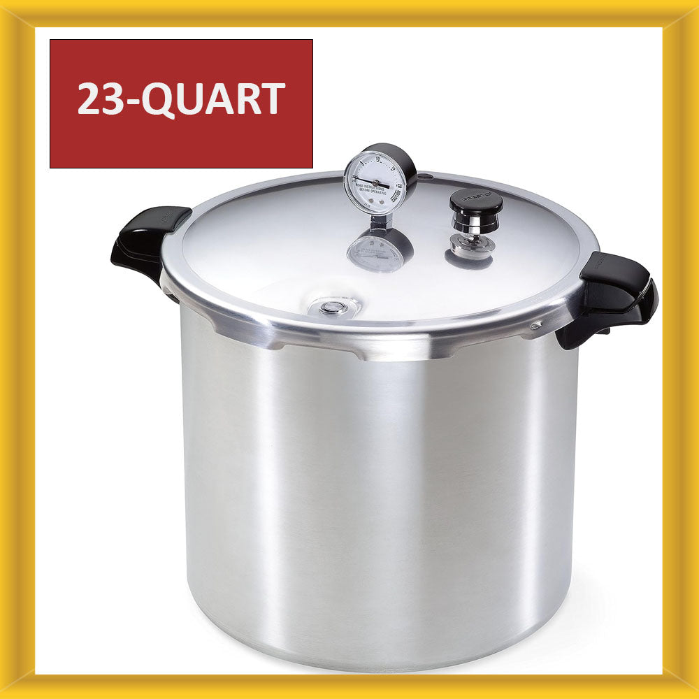 Presto 23 Quart Pressure Canner Cooker with Canning Rack Aluminum Silv
