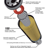 PPE High-Efficiency Oil Filter for ’19-Current GM 3.0L Duramax 2.7L L3B Turbomax