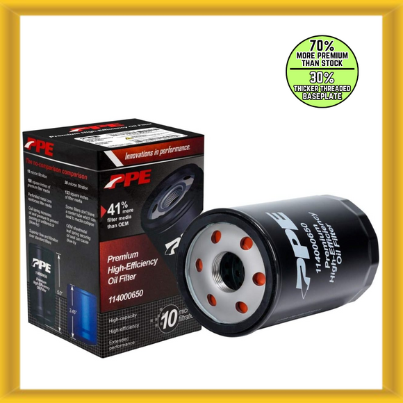 PPE High-Efficiency Oil Filter for ’19-Current GM 3.0L Duramax 2.7L L3B Turbomax