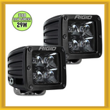 Rigid Industries 3" x 3" D-Series Midnight Optic Surface Mount Spot Light (PAIR)