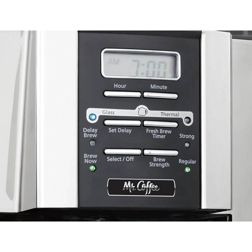 Mr. Coffee 12 Cup Programmable Coffee Maker with Thermal Carafe Option