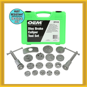OEM Tools 18 Piece Disc Caliper Set For Domestic/Imports (27113) NEW