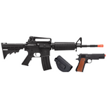 Game Face Defender Strike Airsoft Full/Semi-Auto Rifle and 1911 Pistol Kit (NEW)