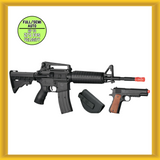 Game Face Defender Strike Airsoft Full/Semi-Auto Rifle and 1911 Pistol Kit (NEW)