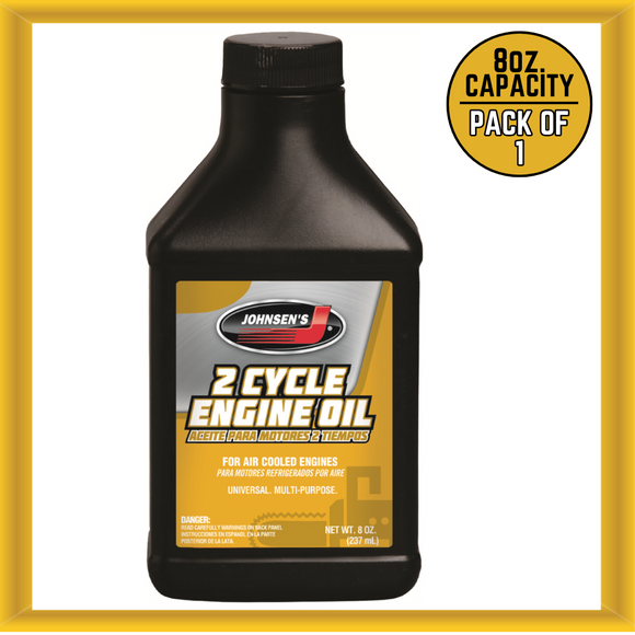 Johnsen's 5593 8 Ounce Capacity 2 Cycle Engine Oil for Air Cooled Engines