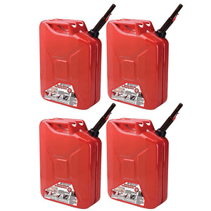 Midwest Can 5810 5 Gallon Metal Jerry Gasoline Can - 4 PACK