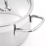 Korkmaz A1022 Alfa 2 Piece 4.2 Liter Stainless Steel Low Casserole Dish with Lid