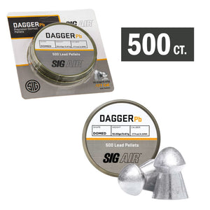 Sig Sauer .177 Cal Dagger Domed Lead Pellets - 500 Count