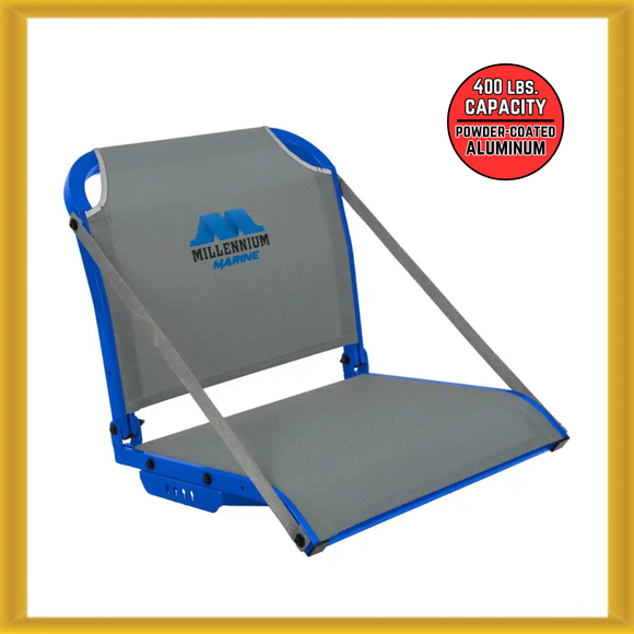 Millennium Boat Seat – Blue Frame / Gray Seat