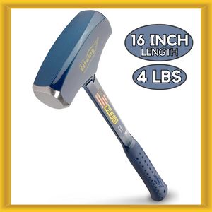 Estwing B3-4LBL Big Blue Drilling Hammer 4 lb. Long Handle Sledge Forged Steel