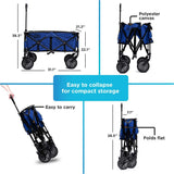 Black+Decker Collapsible Storage Cart Folding Utility Wagon
