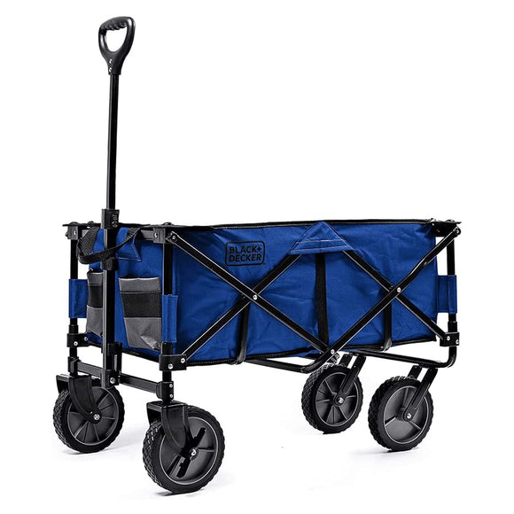 Black+Decker Collapsible Storage Cart Folding Utility Wagon