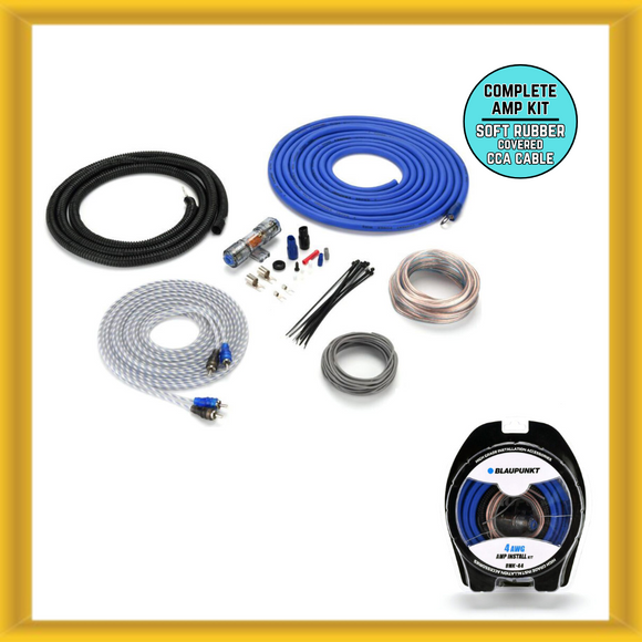 Blaupunkt BMK-44 Car Audio 4 AWG Gauge Complete Amplifier Installation Kit (NEW)