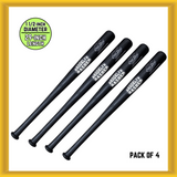 x4 Cold Steel 29" Brooklyn Crusher Black Polypropylene Bat (CS-92BSS) NEW