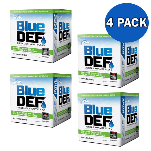 BlueDEF Diesel Exhaust Fluid Synthetic Urea and Deionized Water 2.5 Gallon Jug - 4 PACK