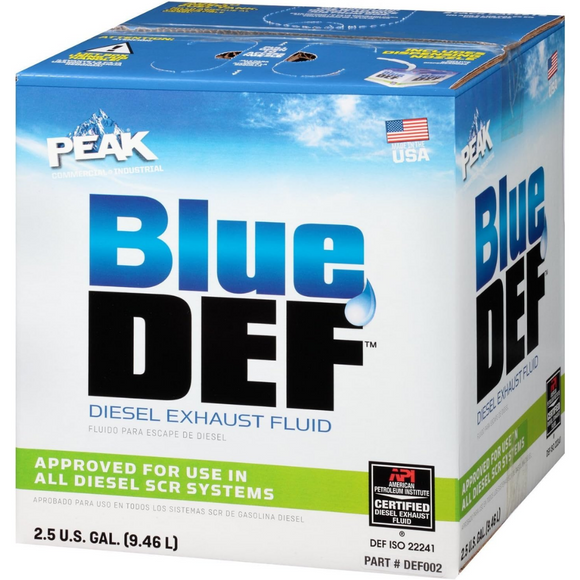 BlueDEF Diesel Exhaust Fluid Synthetic Urea and Deionized Water 2.5 Gallon Jug