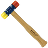 Estwing DFH-12 12.5 Inch Rubber Mallet Hammer Hickory Handle Red and Yellow