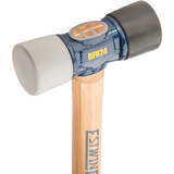 Estwing DFH-24 24 oz. 14 Inch Rubber Mallet Hammer Hickory Handle Black and Gray