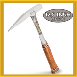 ESTWING Rock Pick 13 oz. Geological Hammer w/ Smooth Face & Genuine Leather Grip
