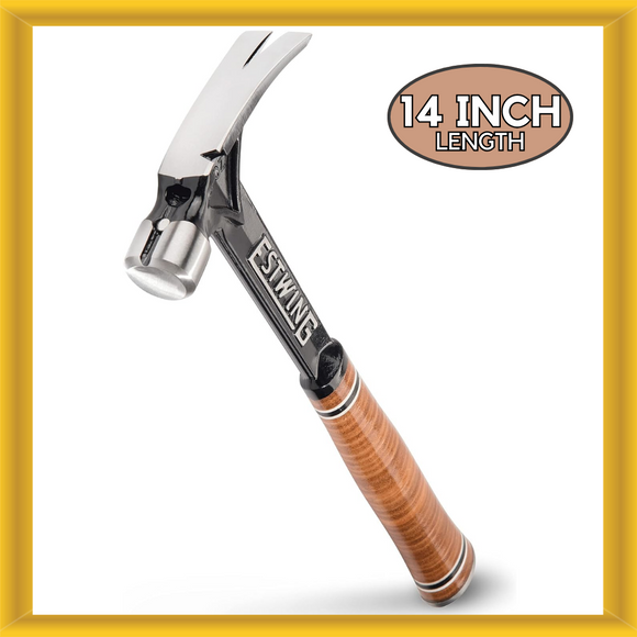 Estwing E15SR 15 oz. Ultra Sleek Profile Smooth Face Hammer Leather Grip