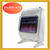 Mr. Heater 20000 BTU Blue Flame Natural Gas Vent Free Heater Convection White