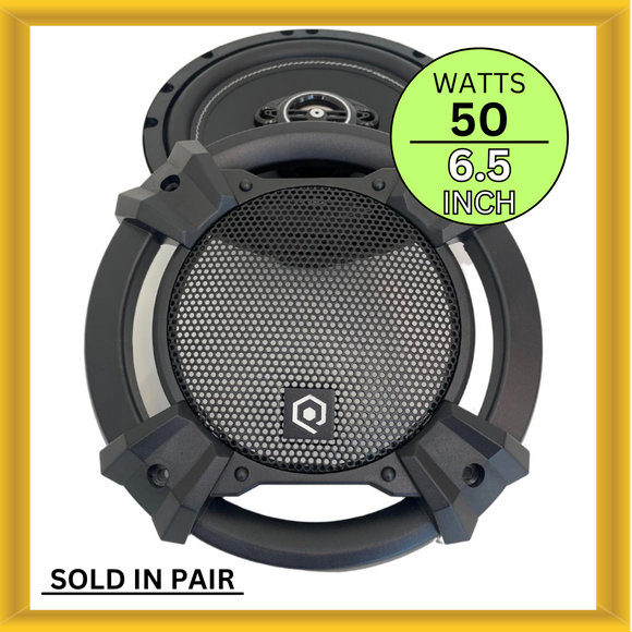 Soundqubed HDS-CX65 6.5 Inch 2-way Car Speakers 50W RMS 150W Max Power 4 OHM New