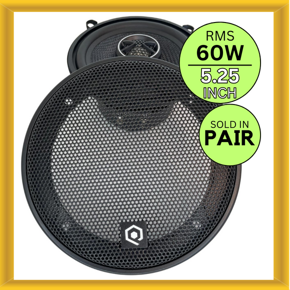 SoundQubed HDX-CX525 5.25 Inch 2-way Car Speakers 60W RMS 180W Max Power 4 OHM