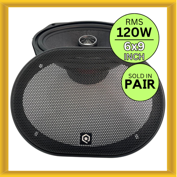 SoundQubed HDX-CX69 6×9 Inch 2-way Car Speakers 120W RMS 360W Max Power 4 OHM