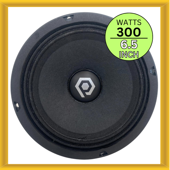 SoundQubed HDX Series HDX-PA65M-8 6.5 Inch Midrange Car Speaker 300W RMS 8 OHM