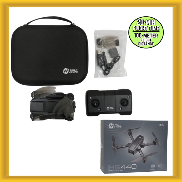 Holy Stone HS440 Foldable FPV Drone 1080P WiFi Camera, Battery and Case Included