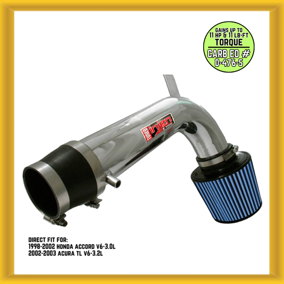 Injen Polished Short Ram Air Intake System for '98-'02 Accord & '02-'03 Acura TL