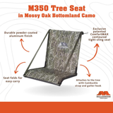 Millennium Outdoors Hang-on Tree Seat – Bottomland Camo