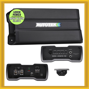 Autotek MEAN MACHINE Compact Series 4000W Power Class-D Mono Block Car Amplifier