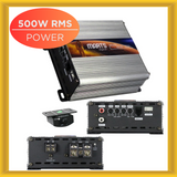 Marts MXD5001OHM Full Range Monoblock Amplifier 500W RMS Power 1 OHM Class D