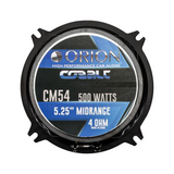 Orion Pro Audio Cobalt 5.25" 125W RMS Power 4 Ohms Midrange Car Speakers (PAIR)
