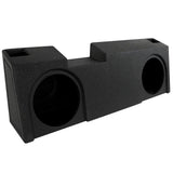 Qpower Dual 10" Vented Empty Subwoofer Box for 2019-22 Chevy GMC Crew/Double Cab