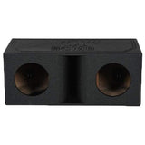 Q Power QBOMB Dual 10" Horn Ported Vented Enclosure Subwoofer Box | QBOMB10HP