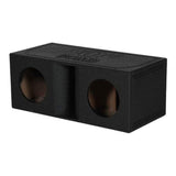 Q Power QBOMB Dual 10" Horn Ported Vented Enclosure Subwoofer Box | QBOMB10HP