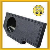 QPower for Dodge Ram Quad Cab ’02-’24 Single 10-inch Sealed Empty Car Enclosure