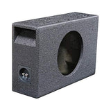Q Power Single 10" Shallow Side Ported Vented Subwoofer Box Enclosure | QBSHALLOW110V