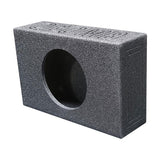 Q Power Single 10" Shallow Side Ported Vented Subwoofer Box Enclosure | QBSHALLOW110V