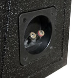 Q Power Single 12" Vented Subwoofer Box Ported Truck Style (Behind Seat)