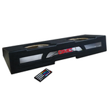 QPower QLUXE Dual 12-inch Vented w/ RGB LED Illumination for GMC 07-13 Crew Cab
