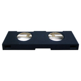 QPower QLUXE Dual 12-inch Vented w/ RGB LED Illumination for GMC 07-13 Crew Cab
